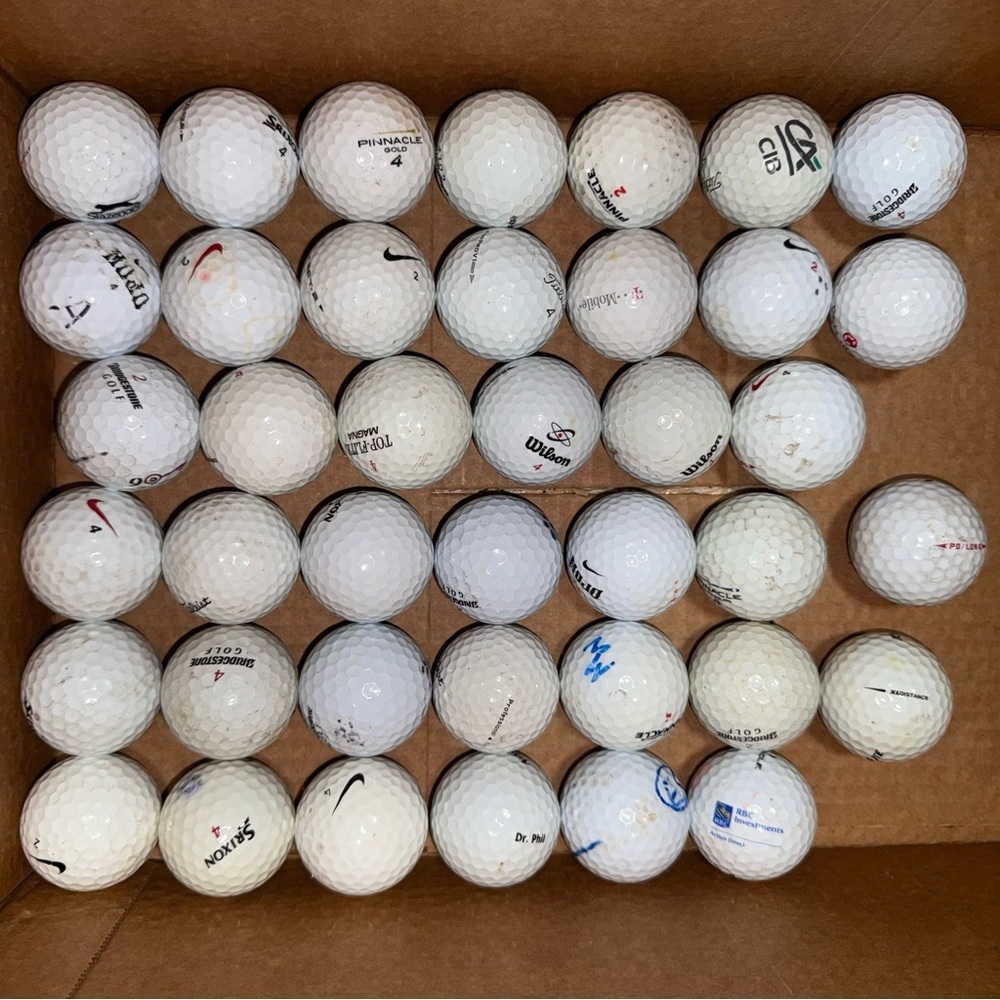 40 Assorted White Golf Balls